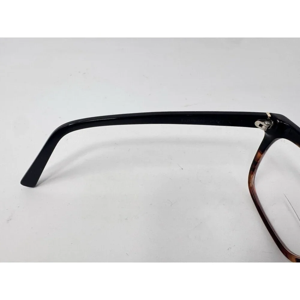 Christian Siriano Anna Square Eyeglass Frames Only Black Tortoise 54-19-140